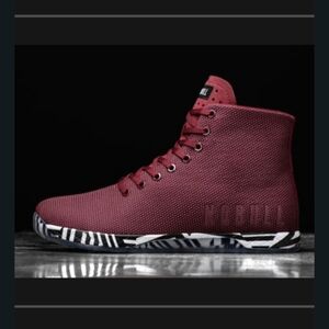 Nobull High Top Cabernet Zebra Trainer Shoes